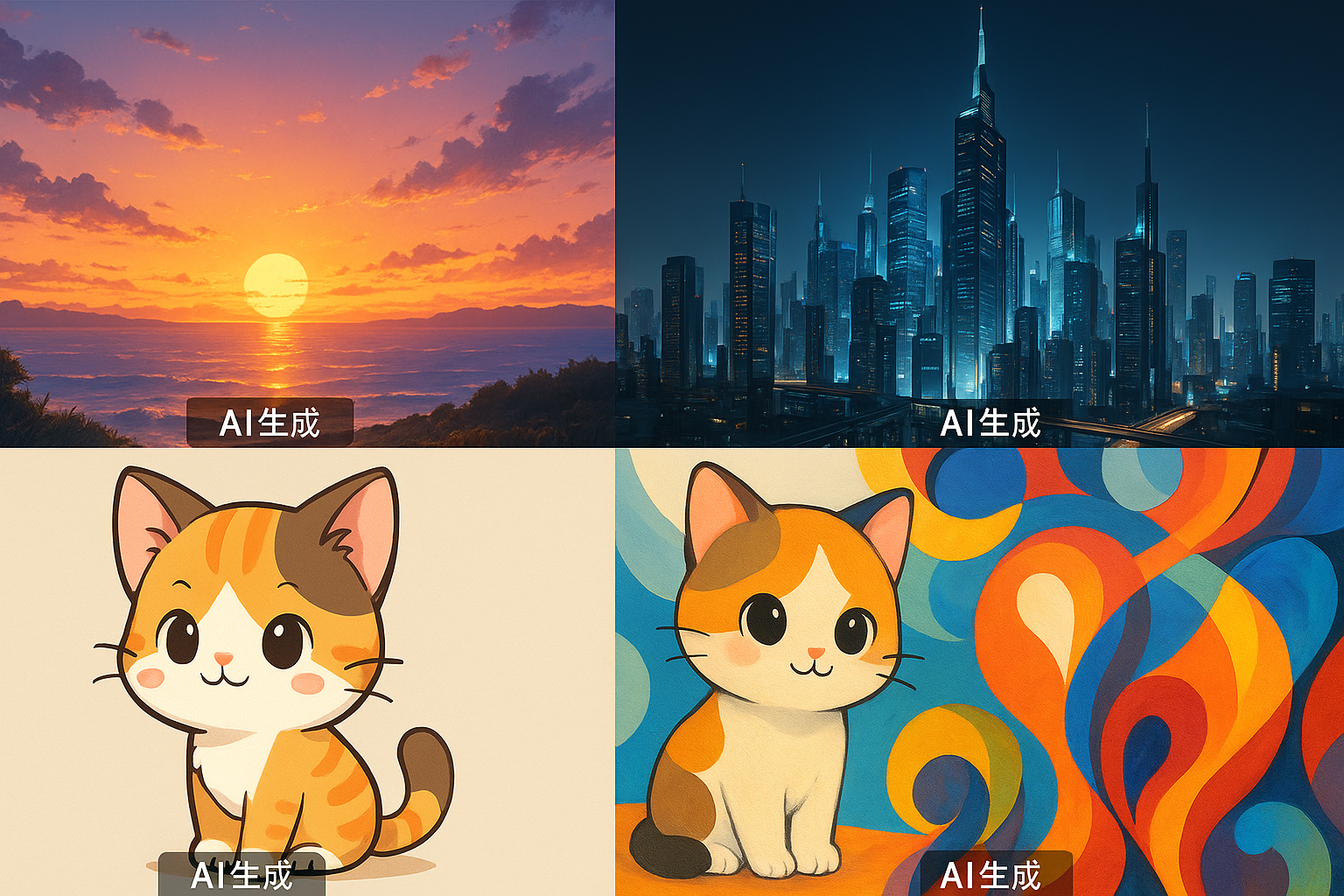 ConoHa AI Canvas 生成例 - プロンプト入力によるAI画像生成の実際の作品例とクオリティ比較